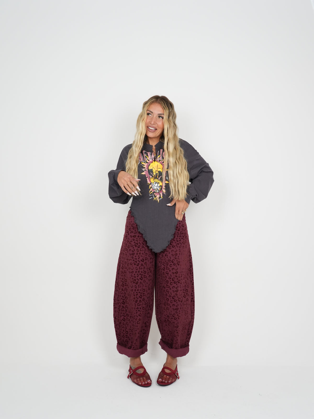 Jeans Maculo &amp; Velluto Bordeaux ♥