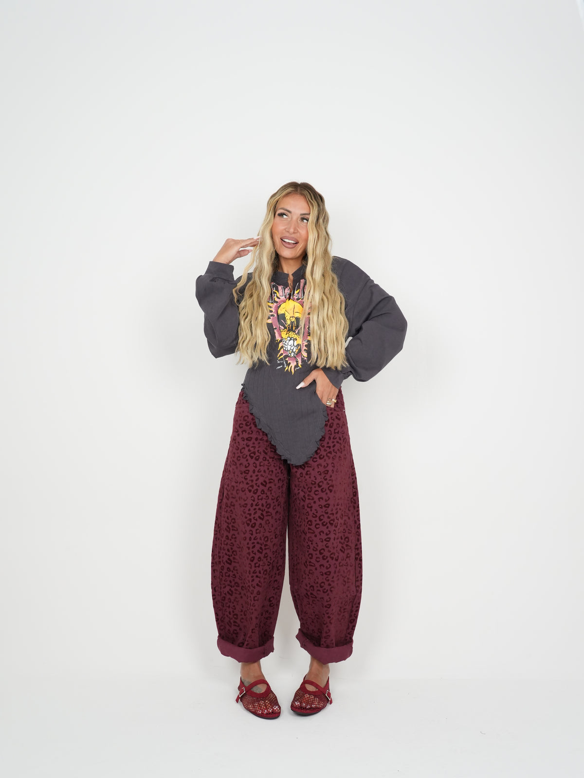 Jeans Maculo &amp; Velluto Bordeaux ♥
