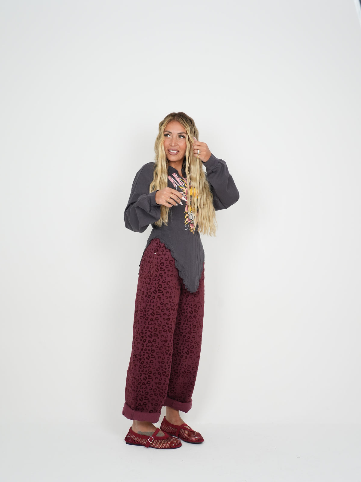 Jeans Maculo &amp; Velluto Bordeaux ♥