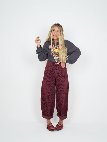 Jeans Maculo &amp; Velluto Bordeaux ♥