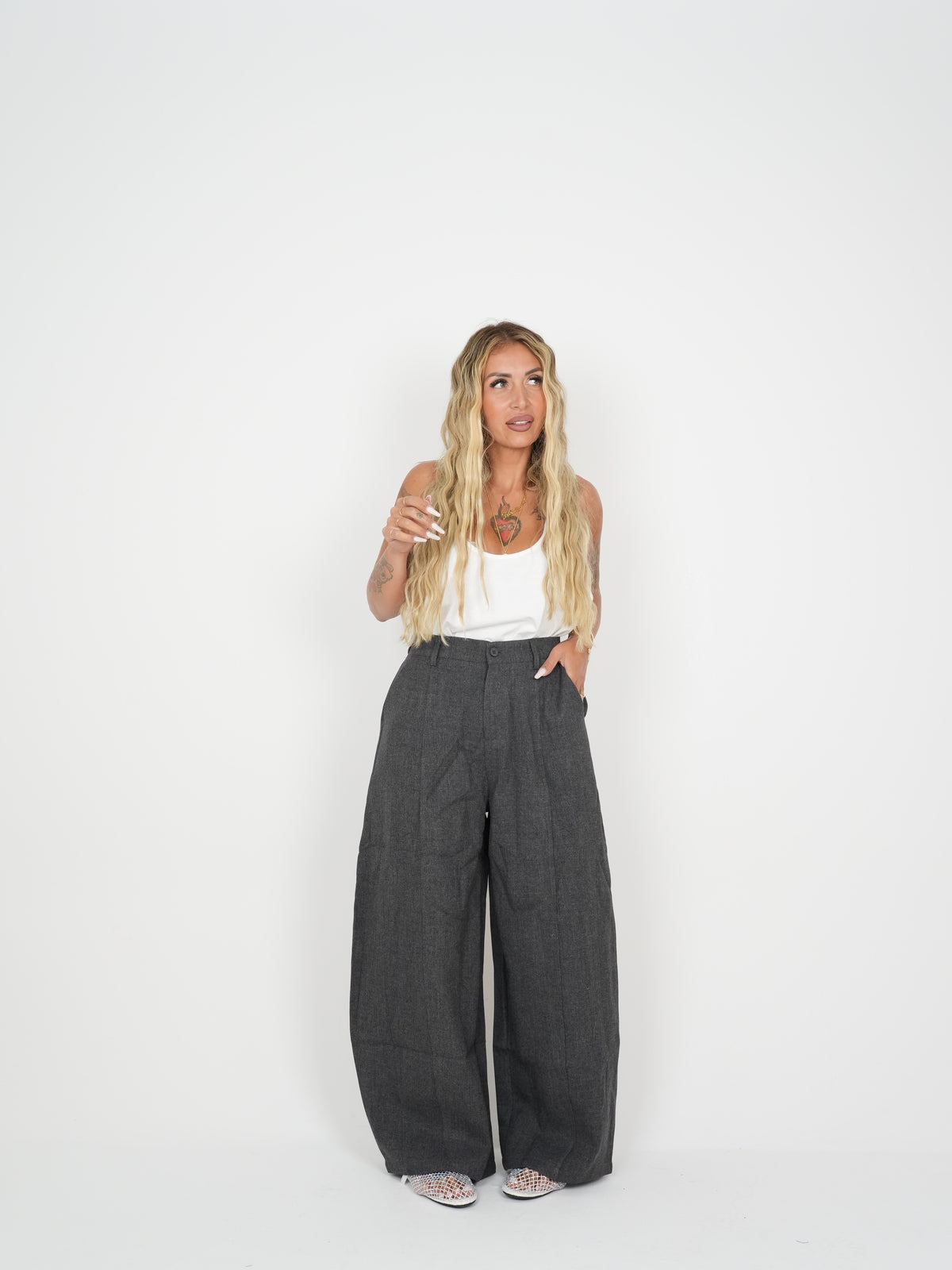 Pantalone Grigio Oxford  ♥