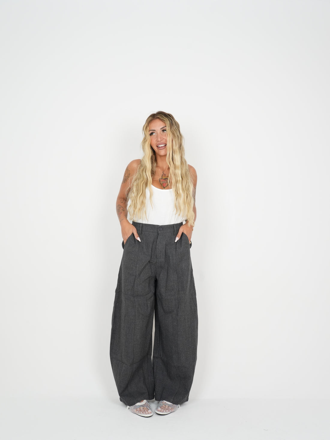 Pantalone Grigio Oxford  ♥