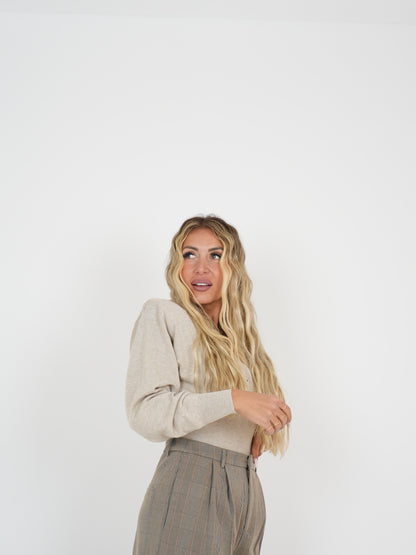Maglia Filo Di Scozia Beige ♥