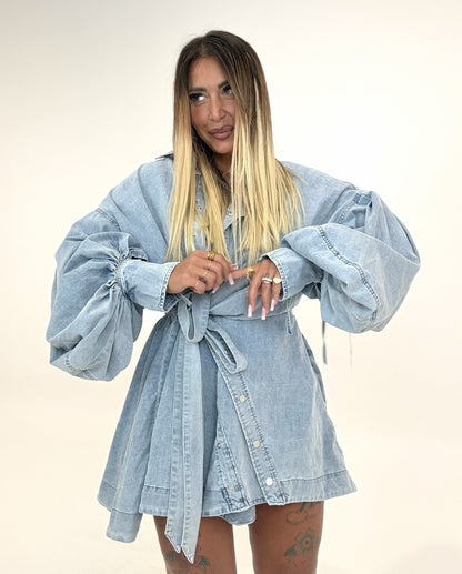 Dress Denim Incrocio ♥
