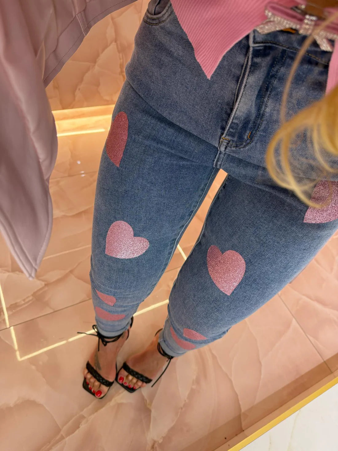 Jeans Heart Pink Skinny ♥