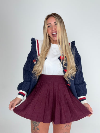 Gonnellina A Ruota Bordeaux ♥
