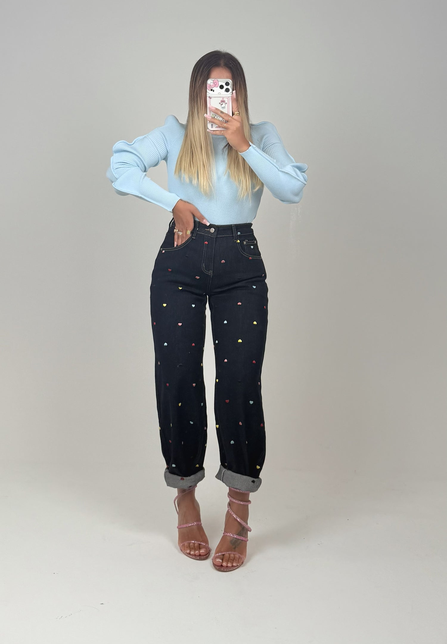 Jeans Cuoricini Colorati ♥
