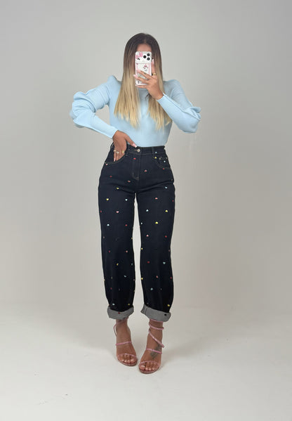 Jeans Cuoricini Colorati ♥
