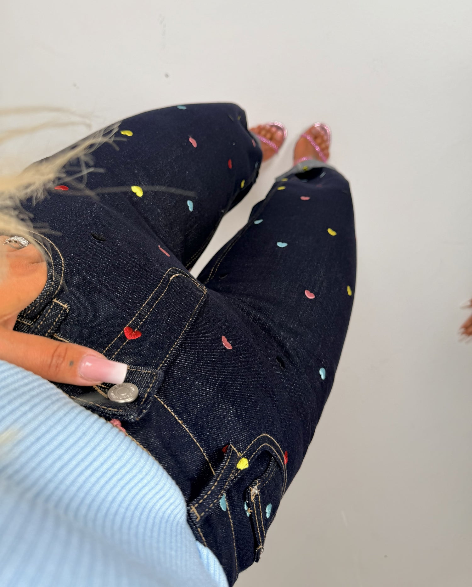Jeans Cuoricini Colorati ♥
