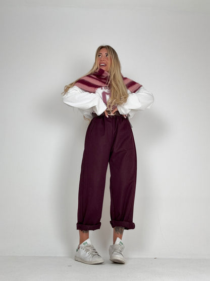 Pantalone Due Minuti E Scendo Bordeaux ♥