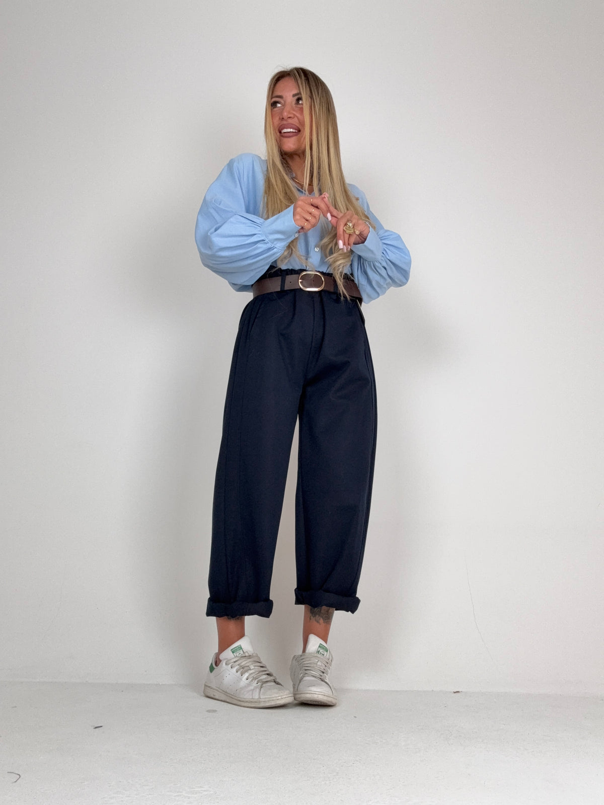 Pantalone Due Minuti E Scendo Blu ♥