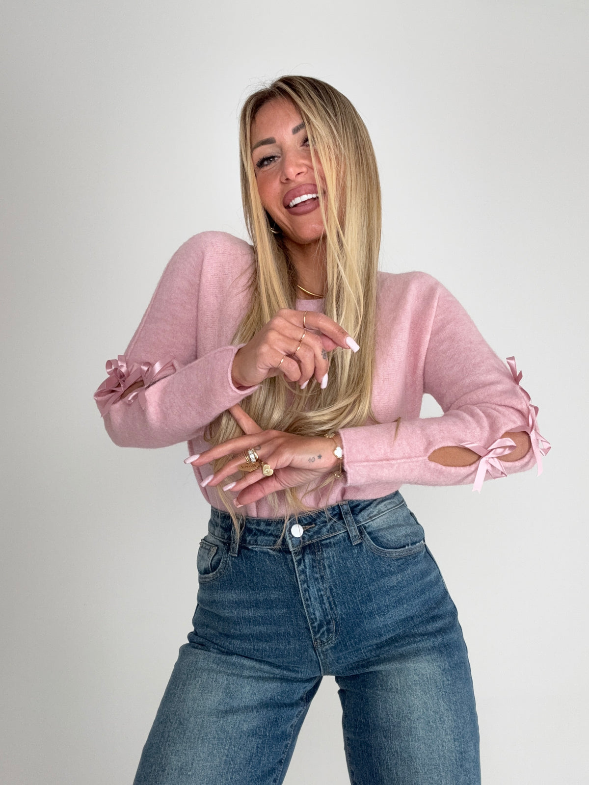 Maglioncino Fioccomania Rosa ♥