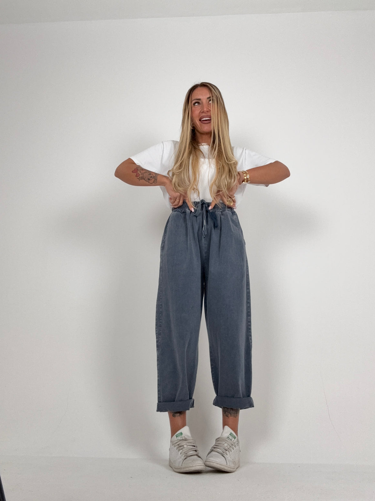 Pantalone Gym Slavato Polvere ♥