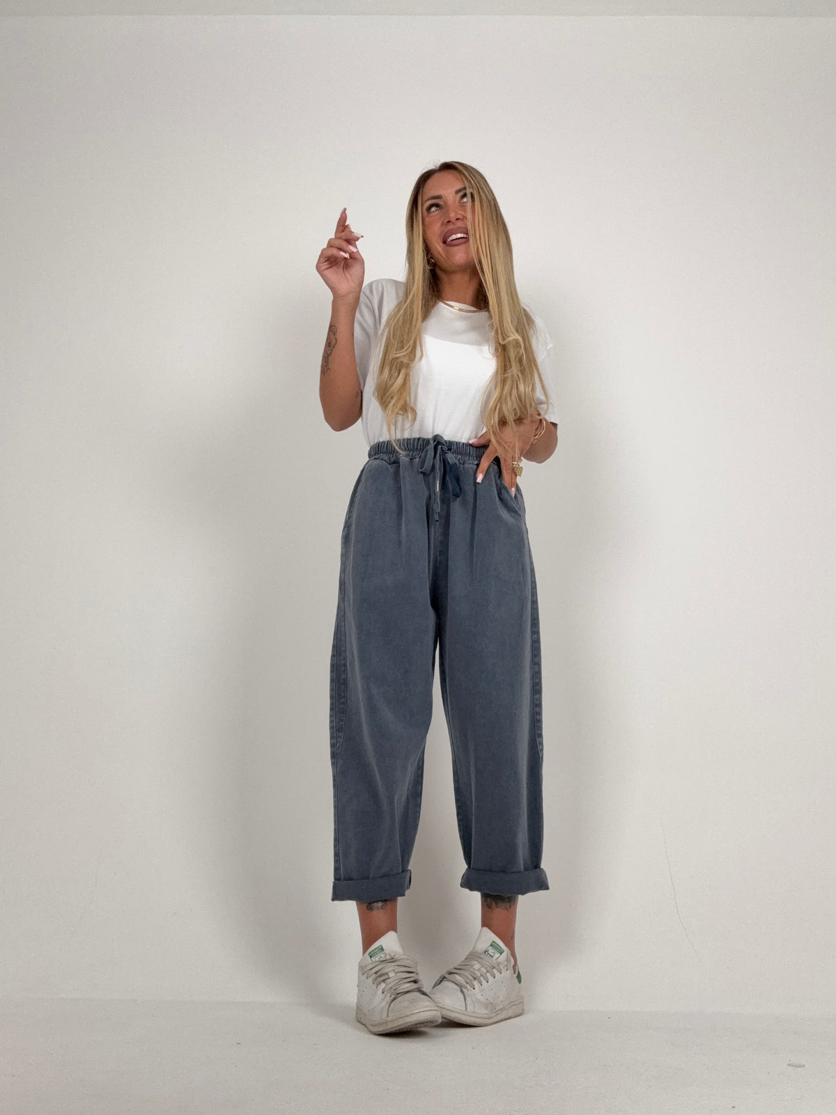Pantalone Gym Slavato Polvere ♥