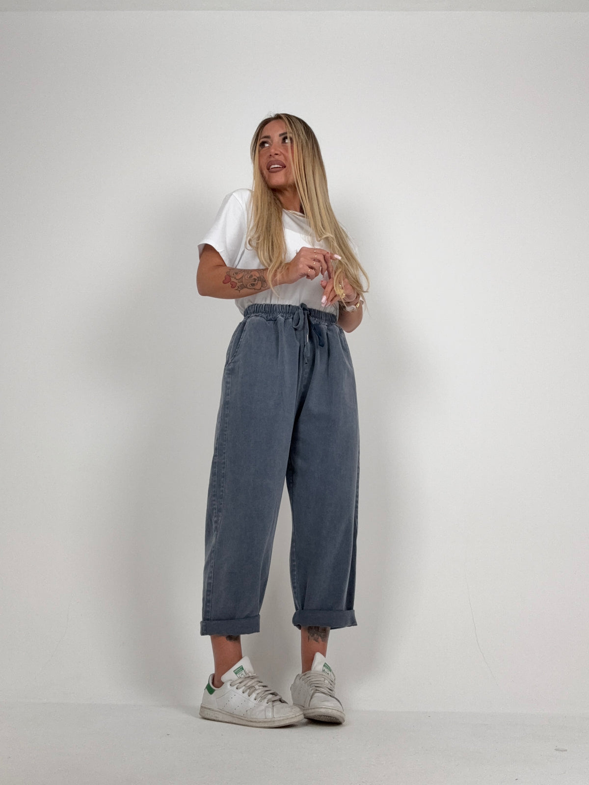 Pantalone Gym Slavato Polvere ♥