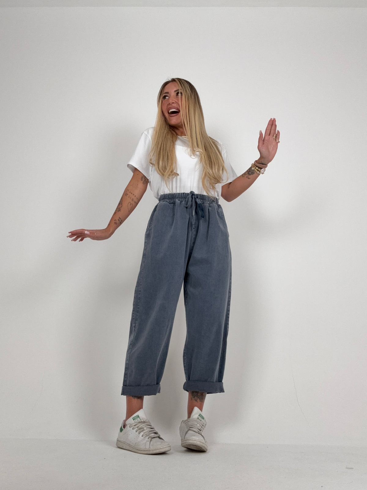 Pantalone Gym Slavato Polvere ♥