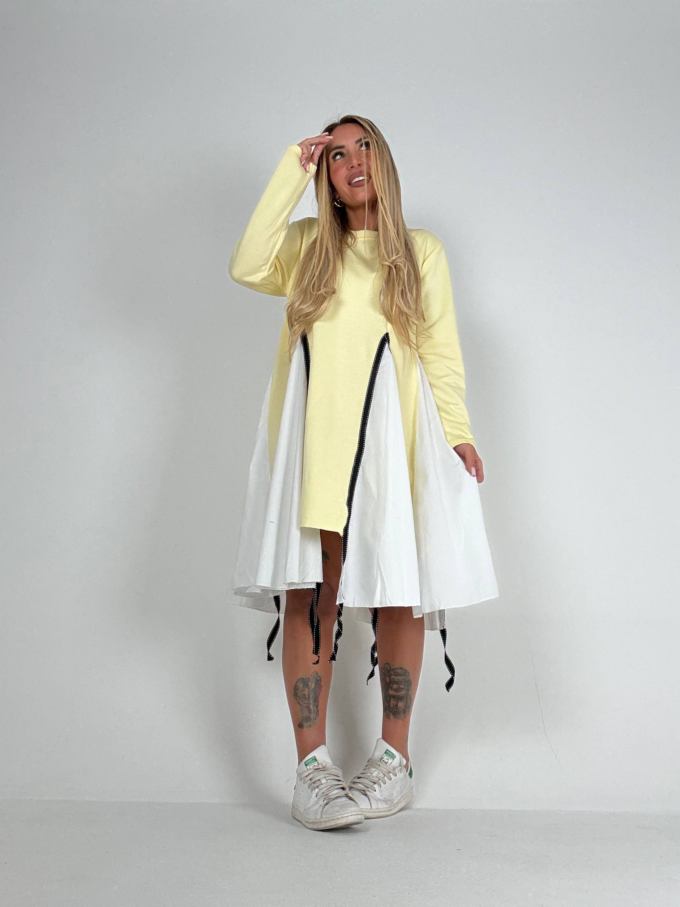 Dress Scompiglio Chic Giallo ♥