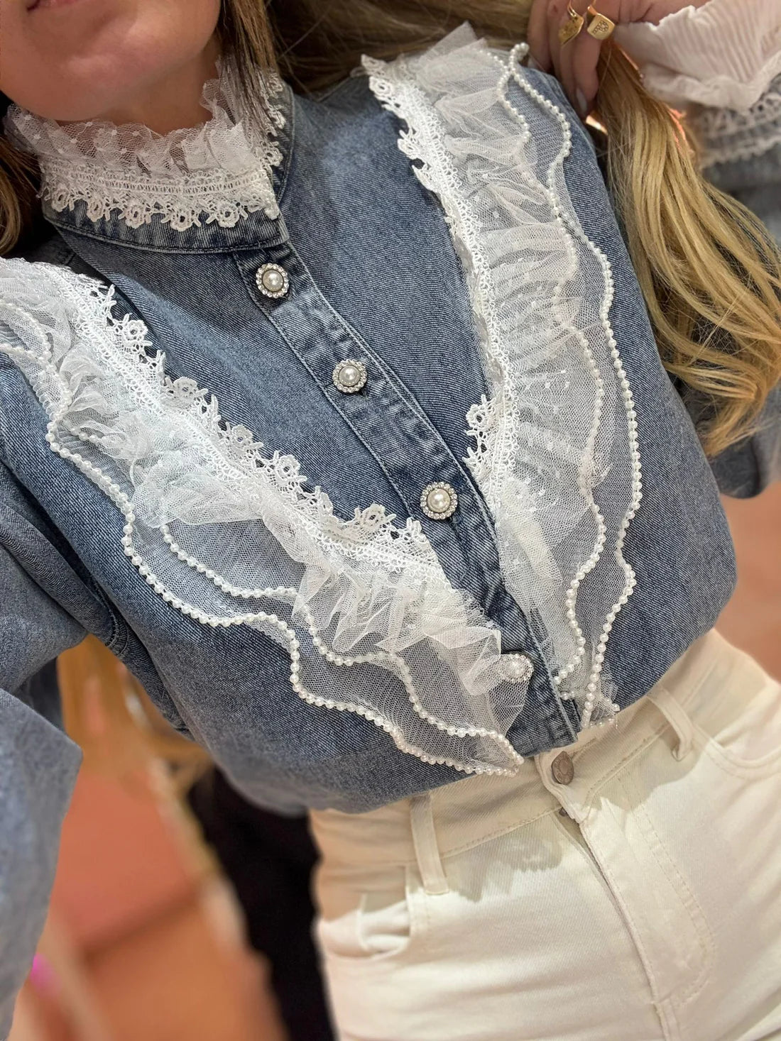 Camicia In Jeans Coreana ♥