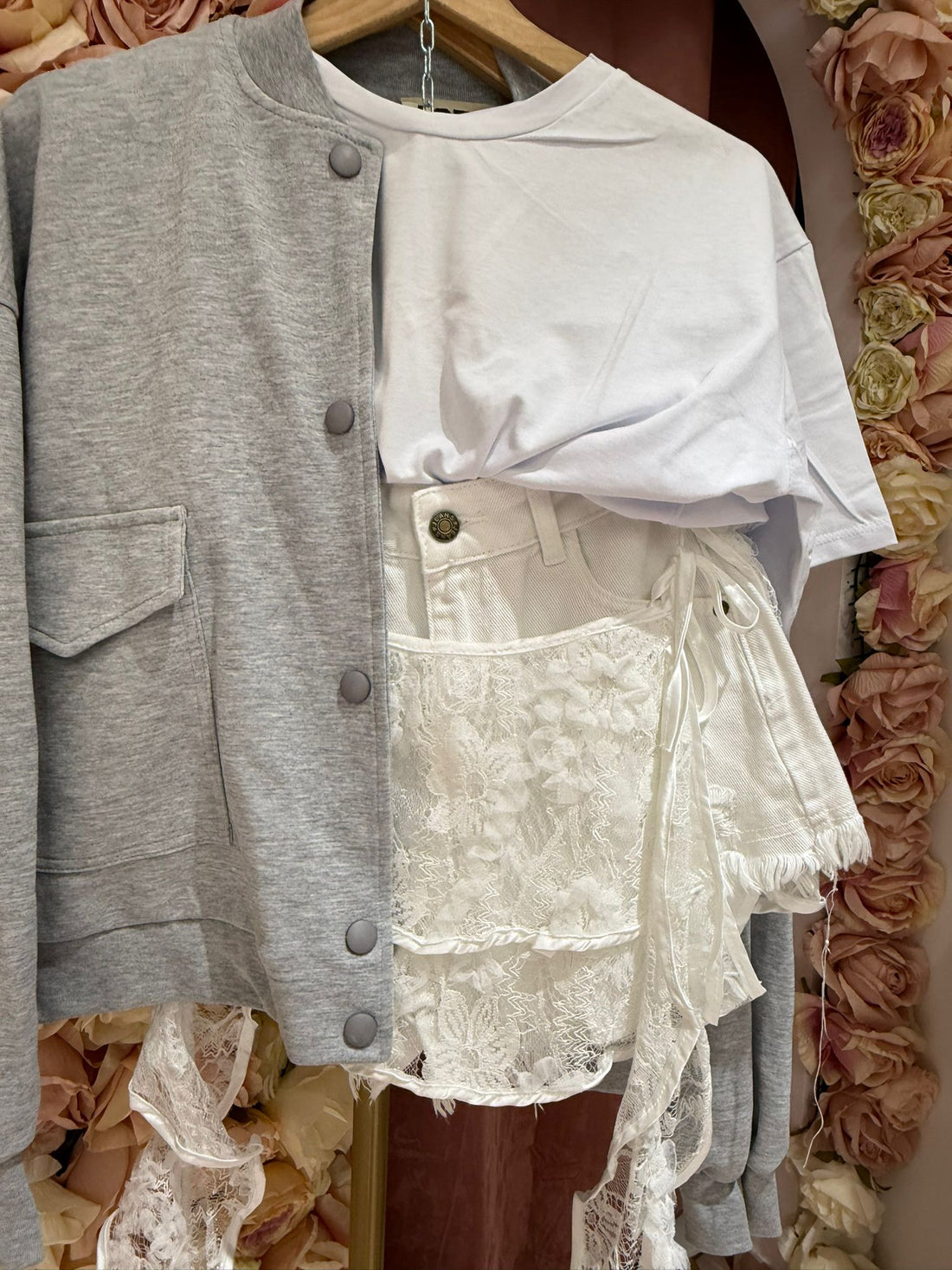 Short Bianco Merletto