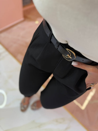 Pantalone Cinturino Nero ★