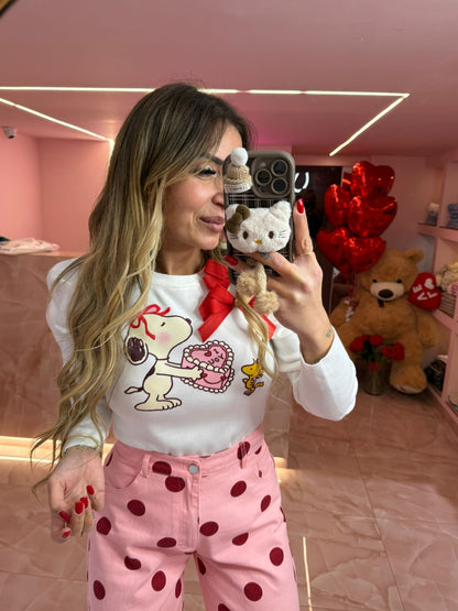 Maglia Filo Balloon Snoopy Love ♥