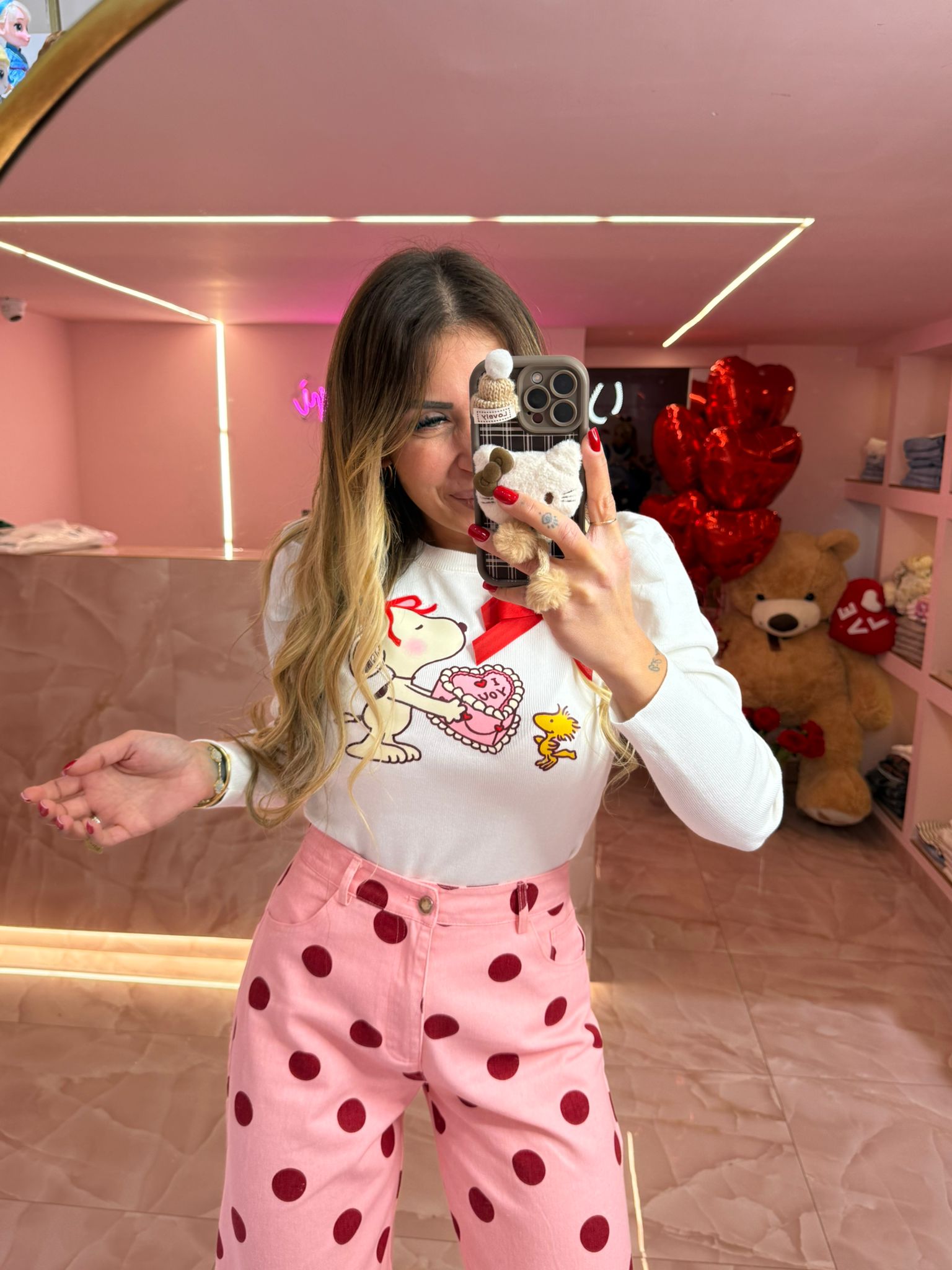 Maglia Filo Balloon Snoopy Love ♥