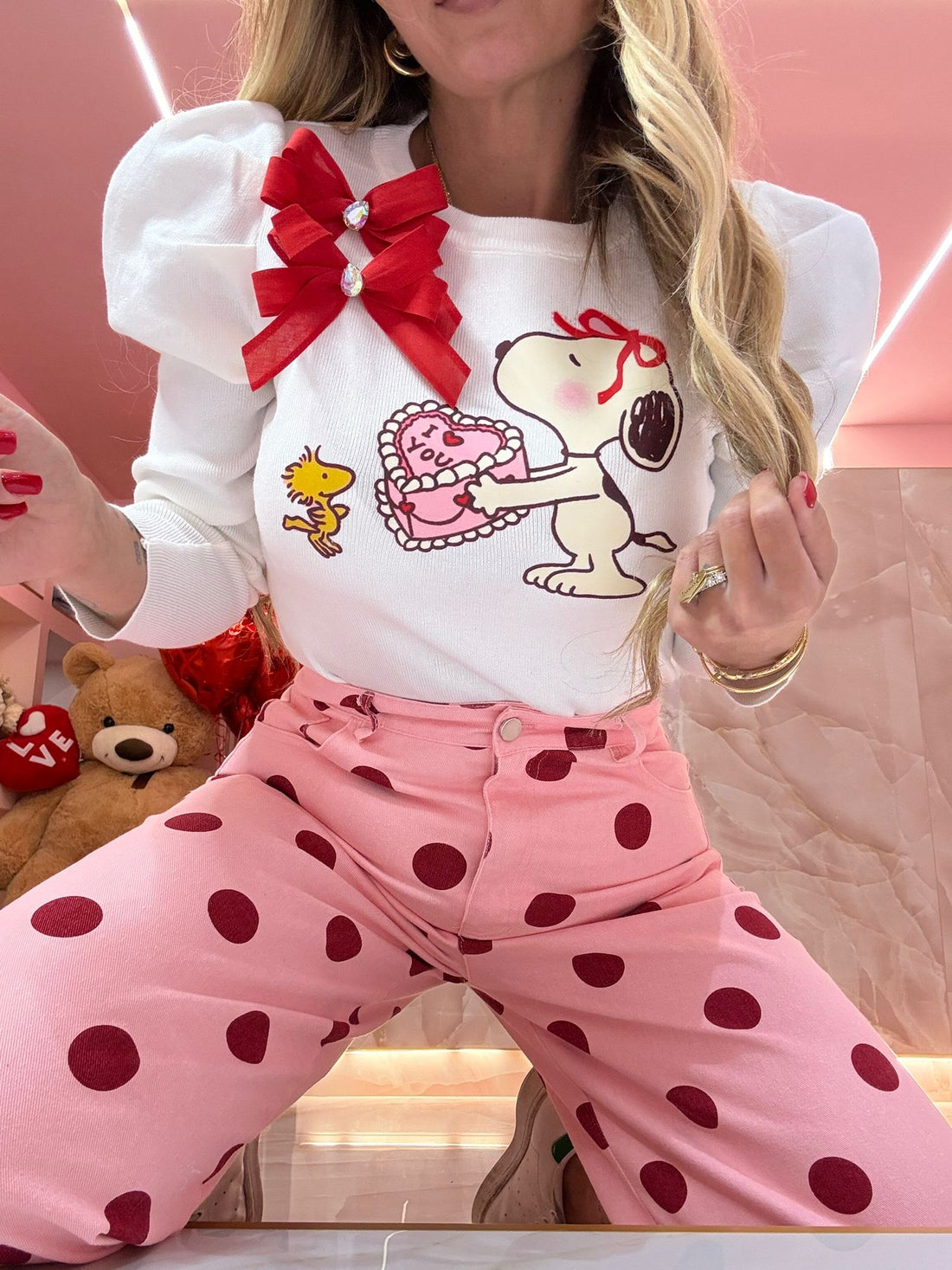 Maglia Filo Balloon Snoopy Love ♥