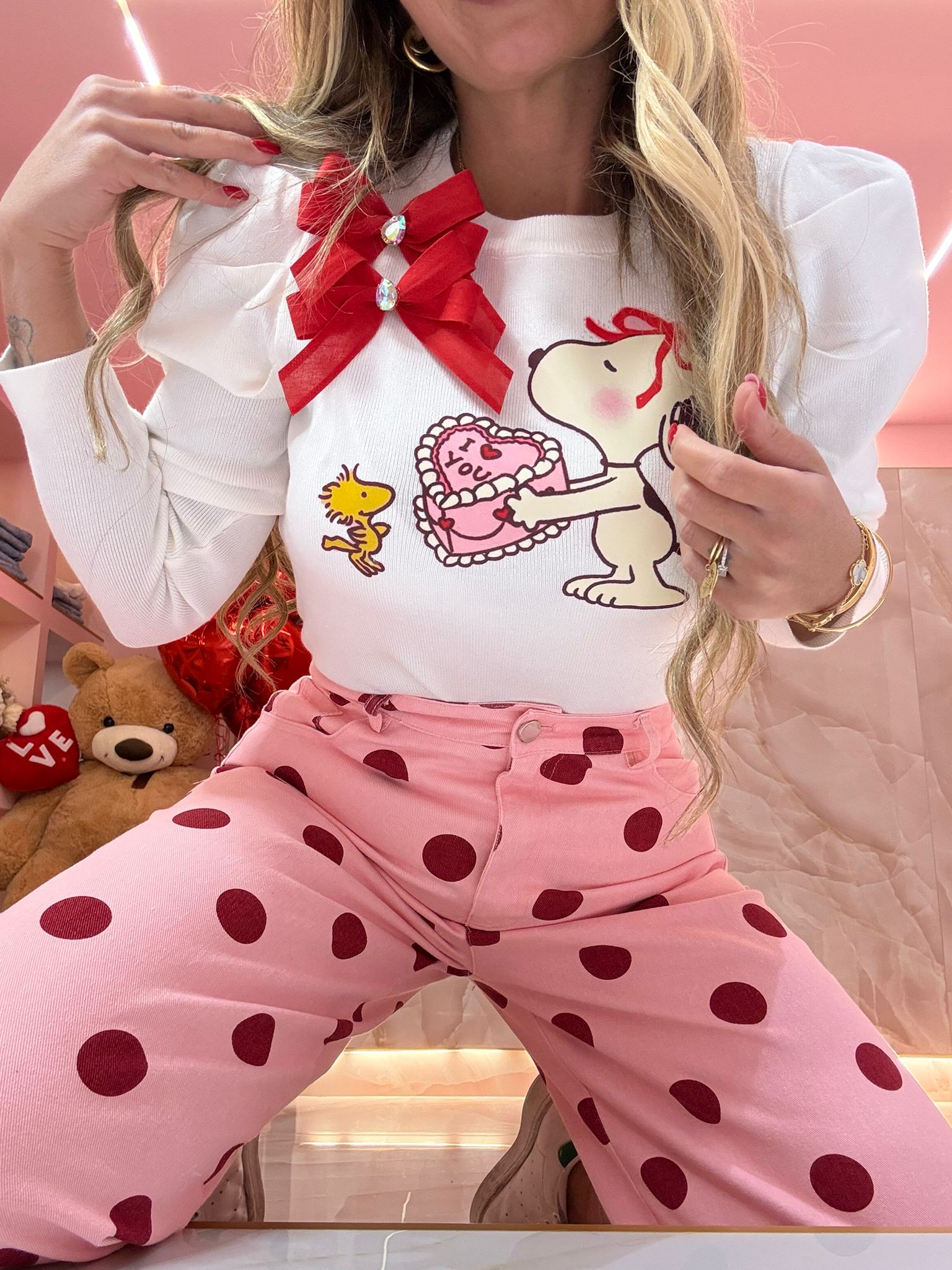 Maglia Filo Balloon Snoopy Love ♥
