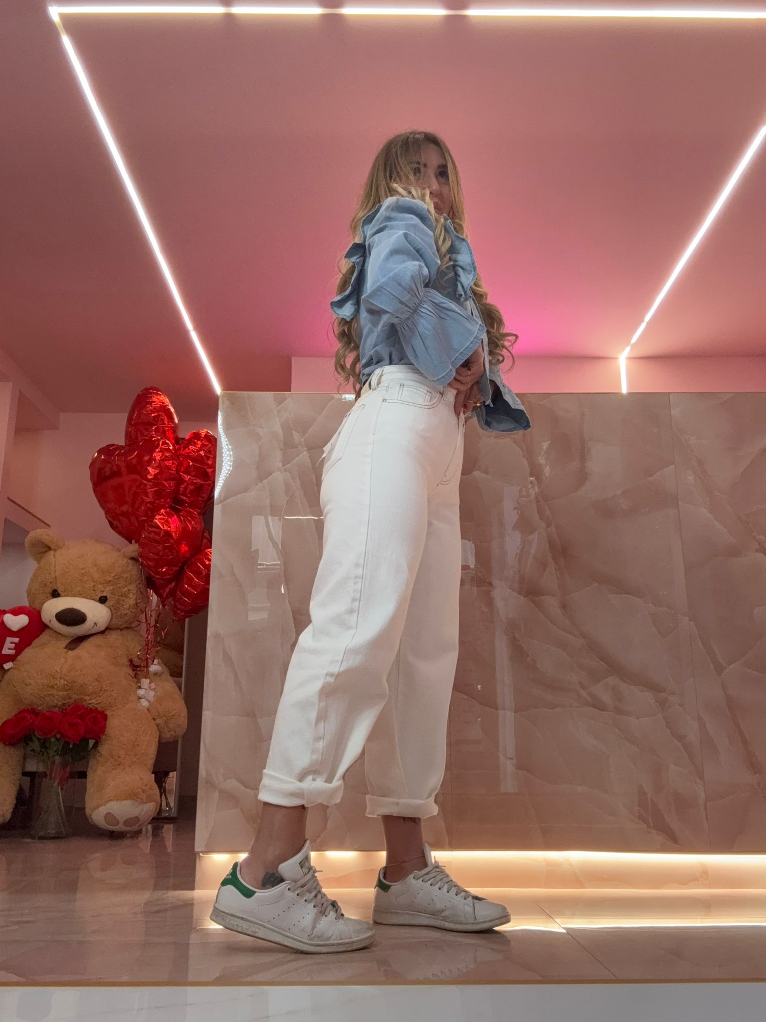 Jeans Sfrangiato Stupendo Bianco ♥