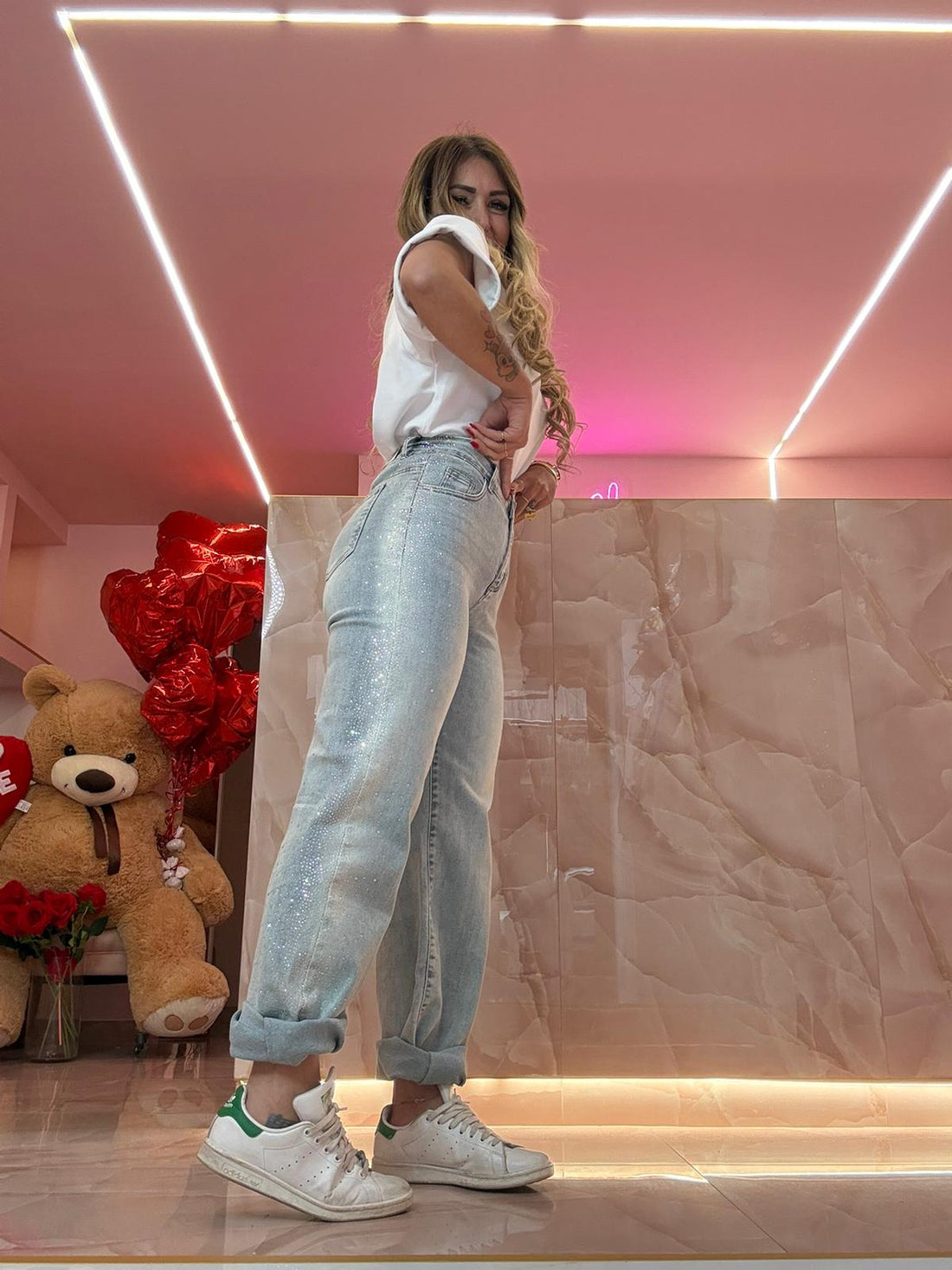 Jeans Glitter Laterali Boreale ♥