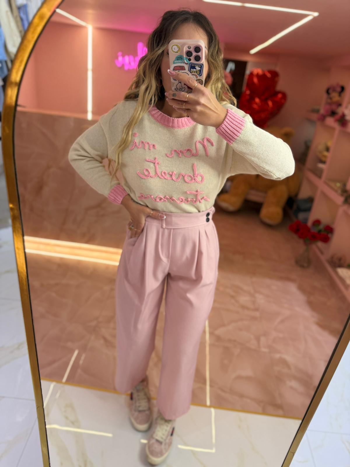 Pantalone Cielo Rosa Cipria ♥