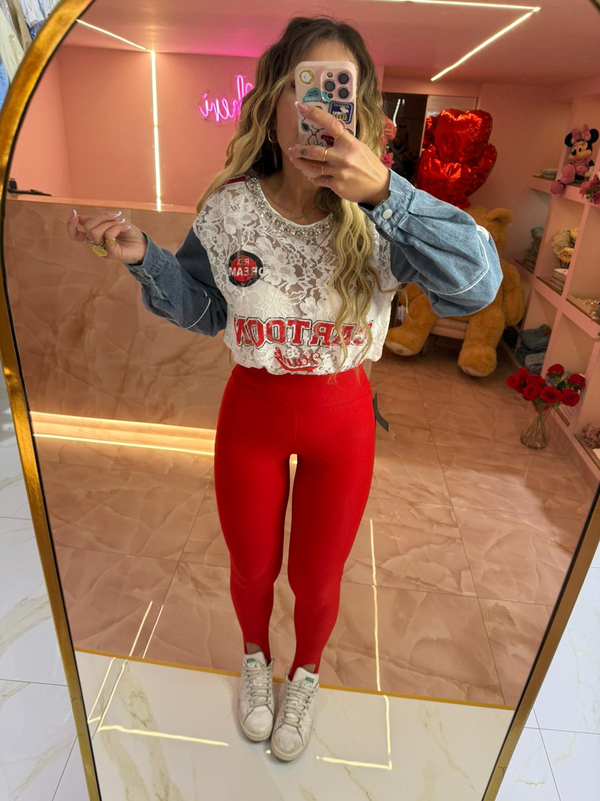 Legging Piedino Rosso ♥