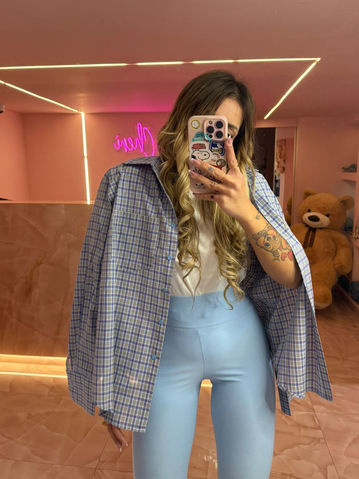 Camicia Quadrettini Polvere ♥