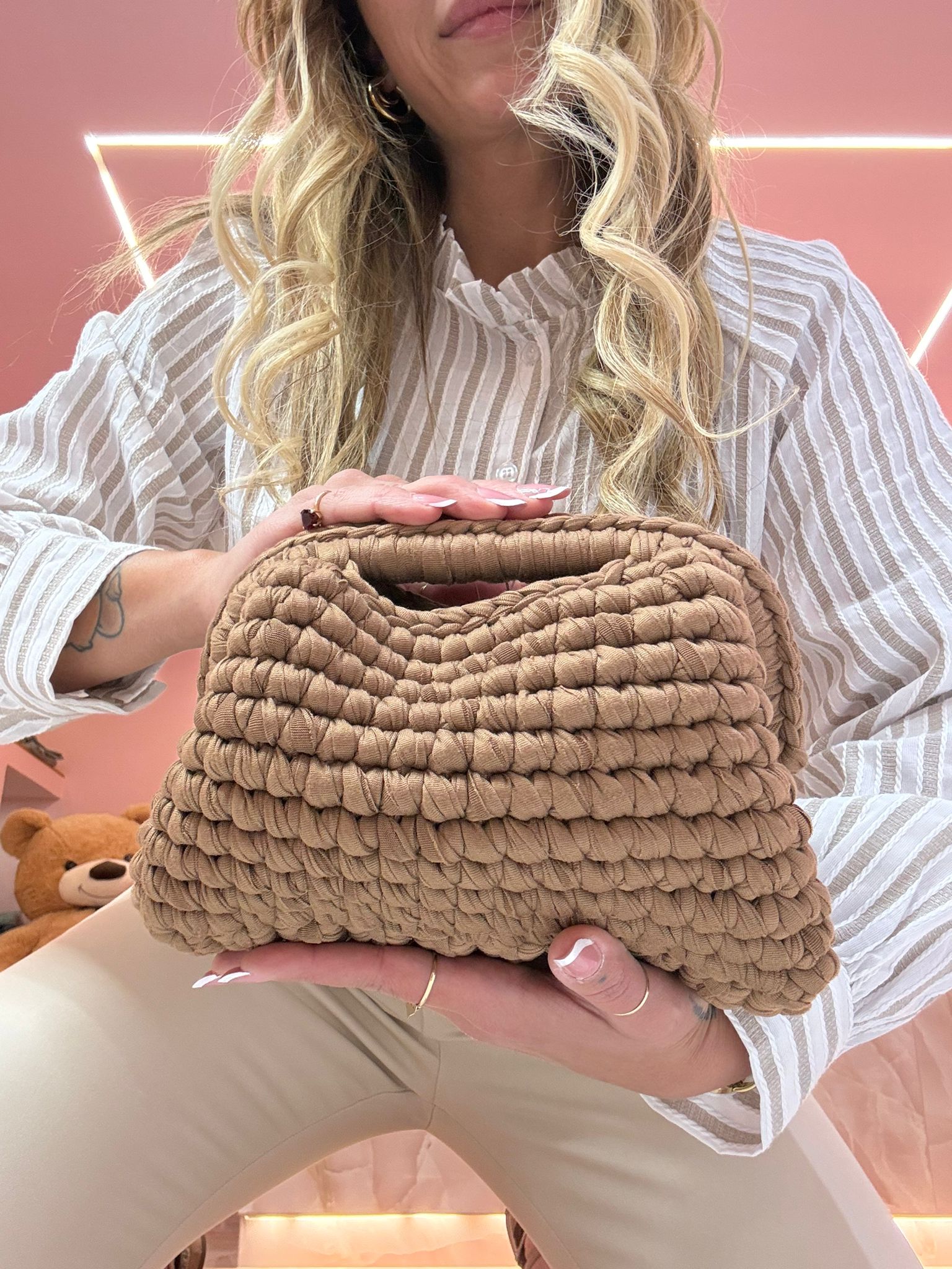 Borsa Uncinetto kaky ★