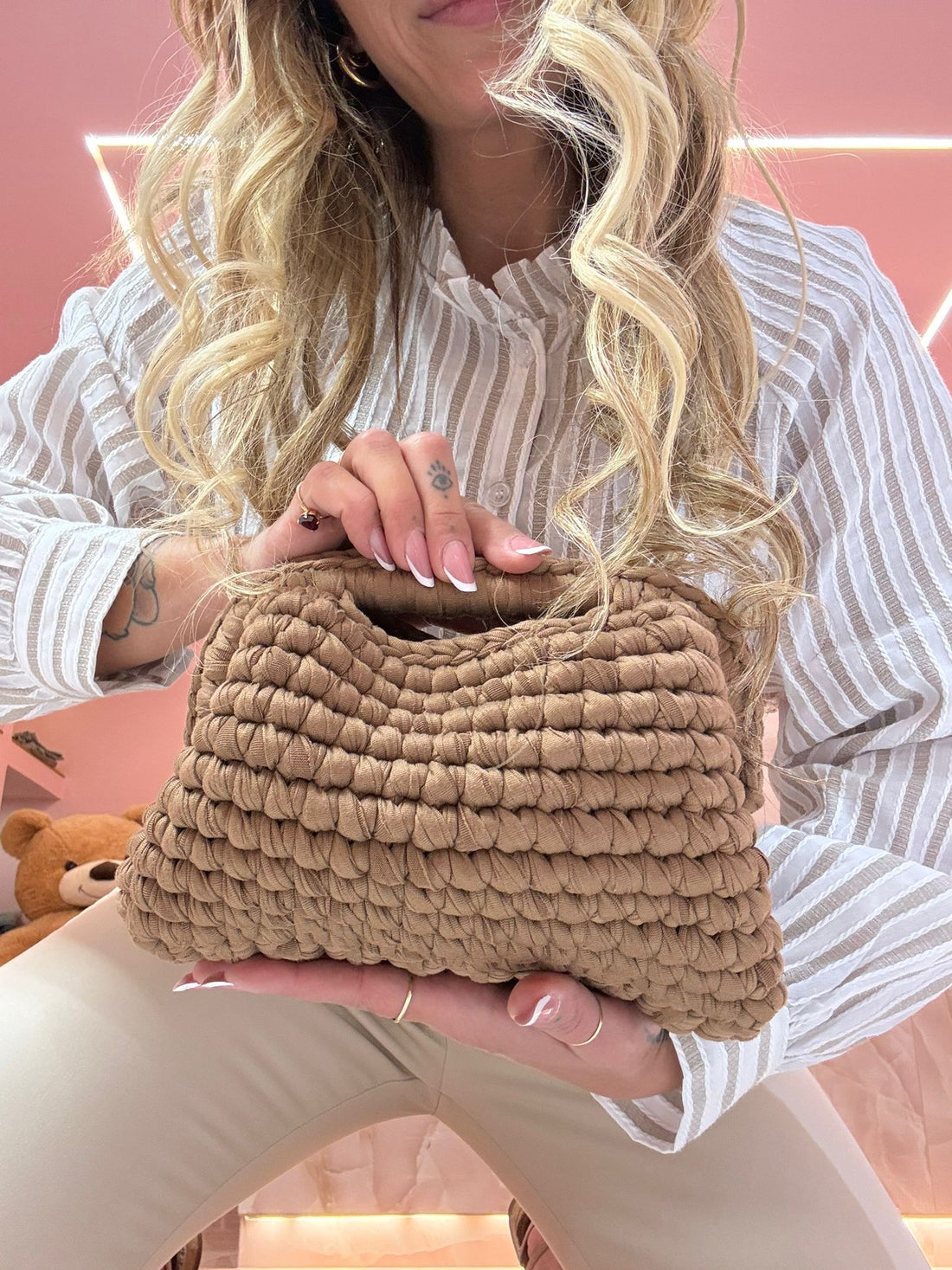 Borsa Uncinetto kaky ★