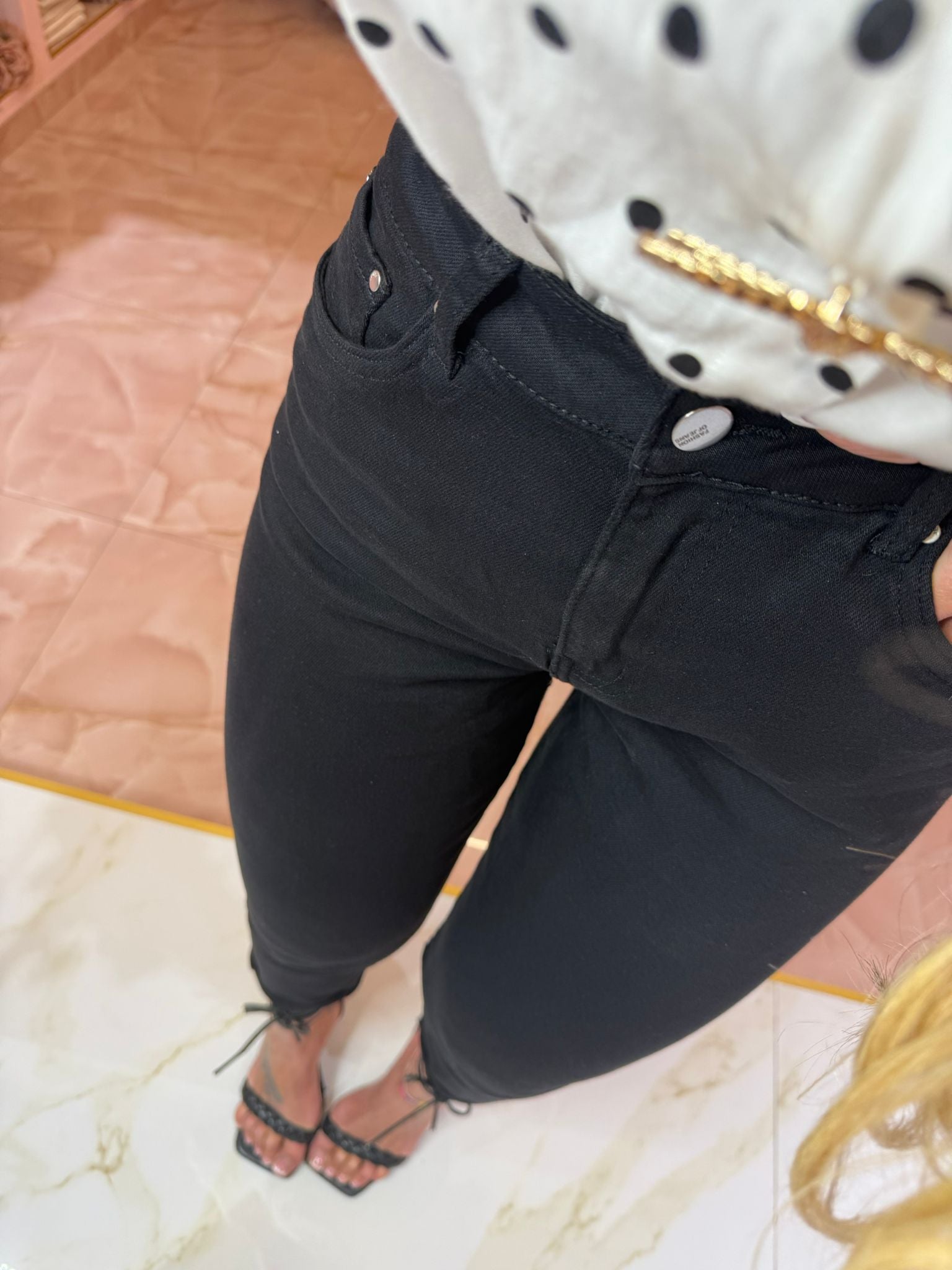 Jeans Skinny Diritto Nero ★