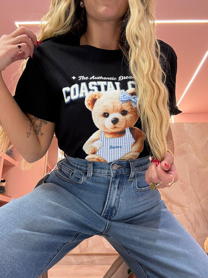 Shirt Teddy Quadretti Nera ♥