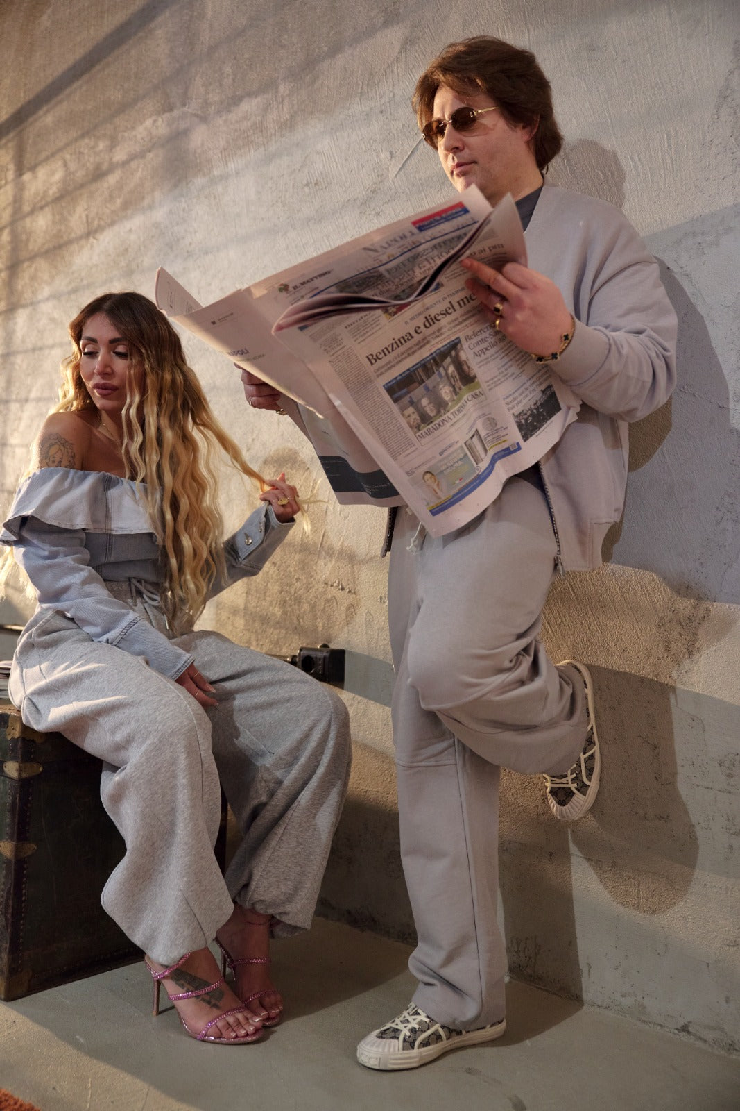 Pantalone Grigio Man ♥