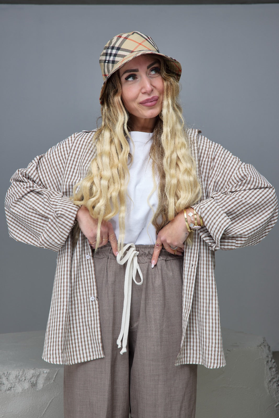 Camicia Quadretti Marrò Woman ♥