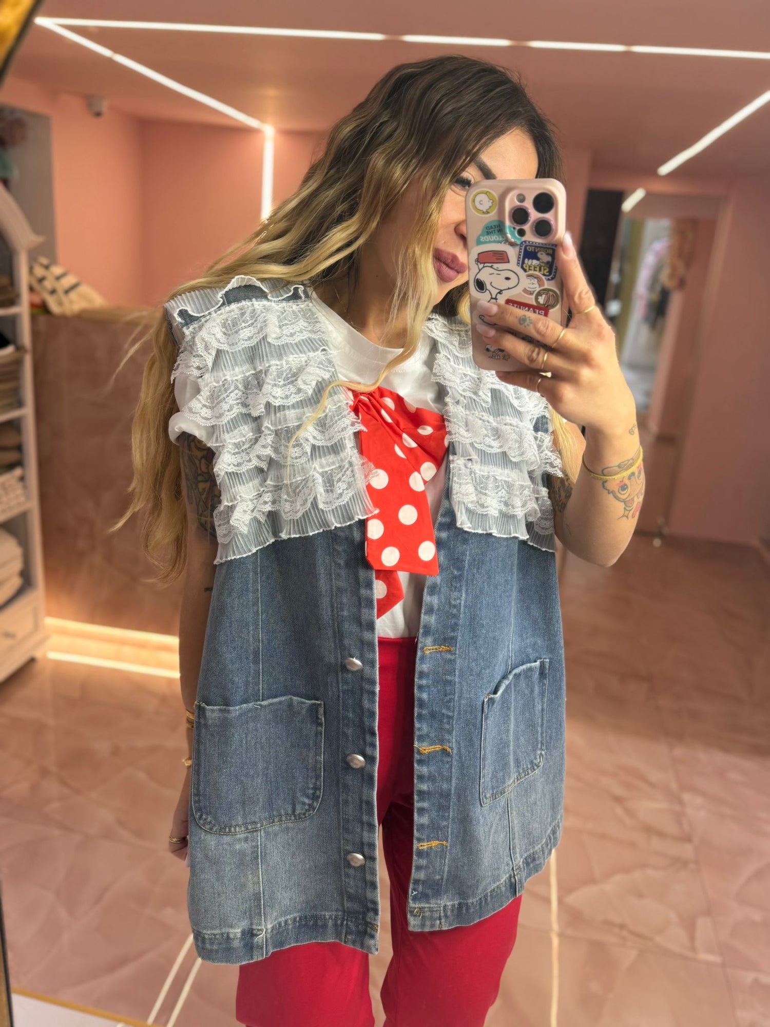 Maxi Gilet Denim Fru Fru ♥