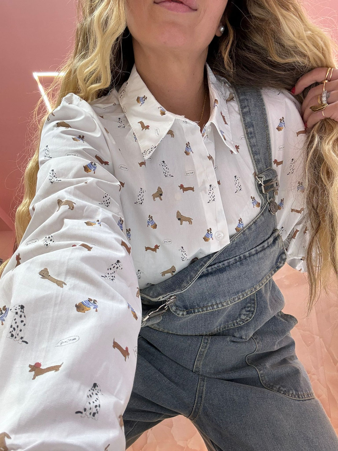 Camicia Bassotti Pois Base Bianca ♥