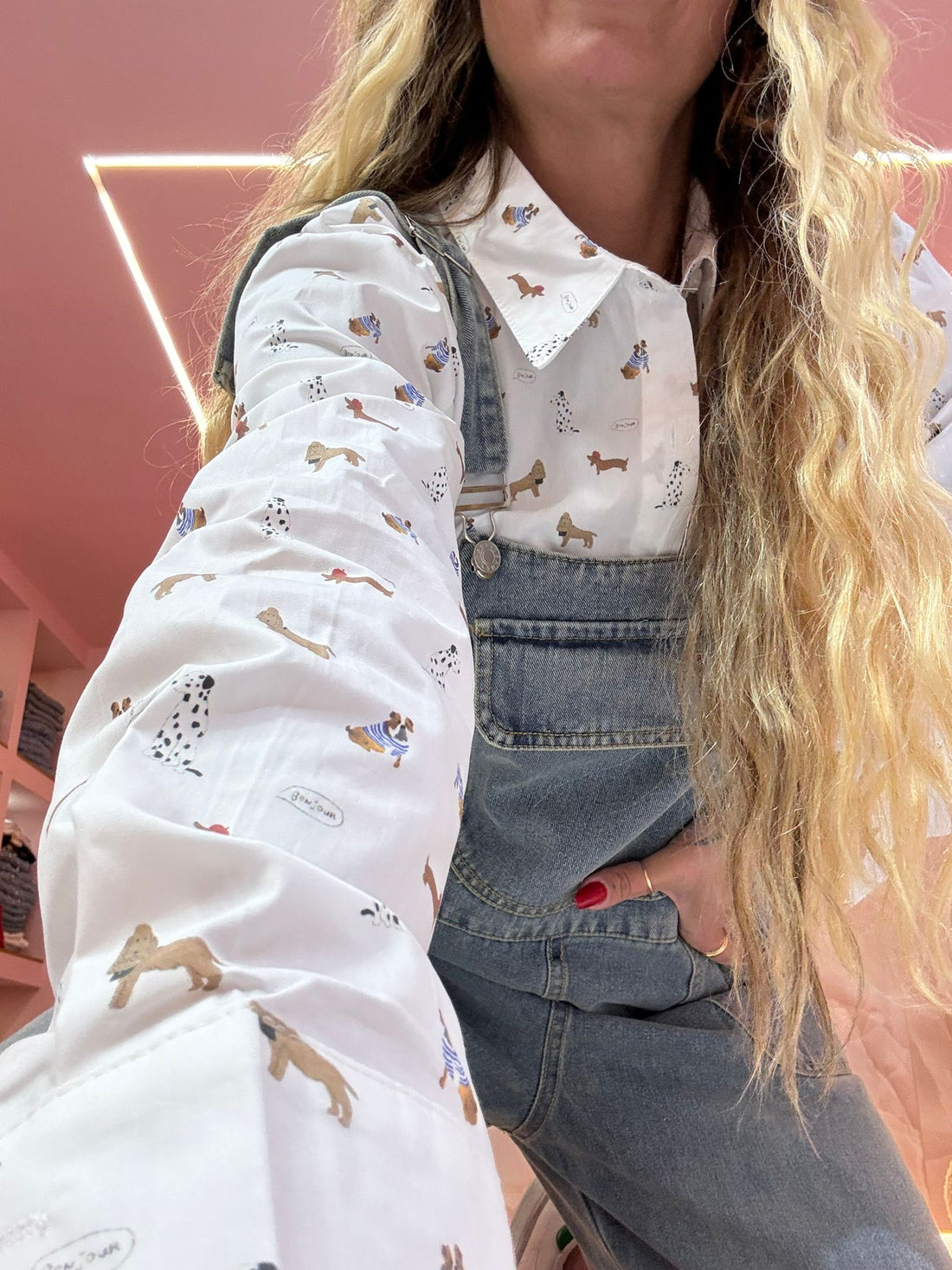 Camicia Bassotti Pois Base Bianca ♥