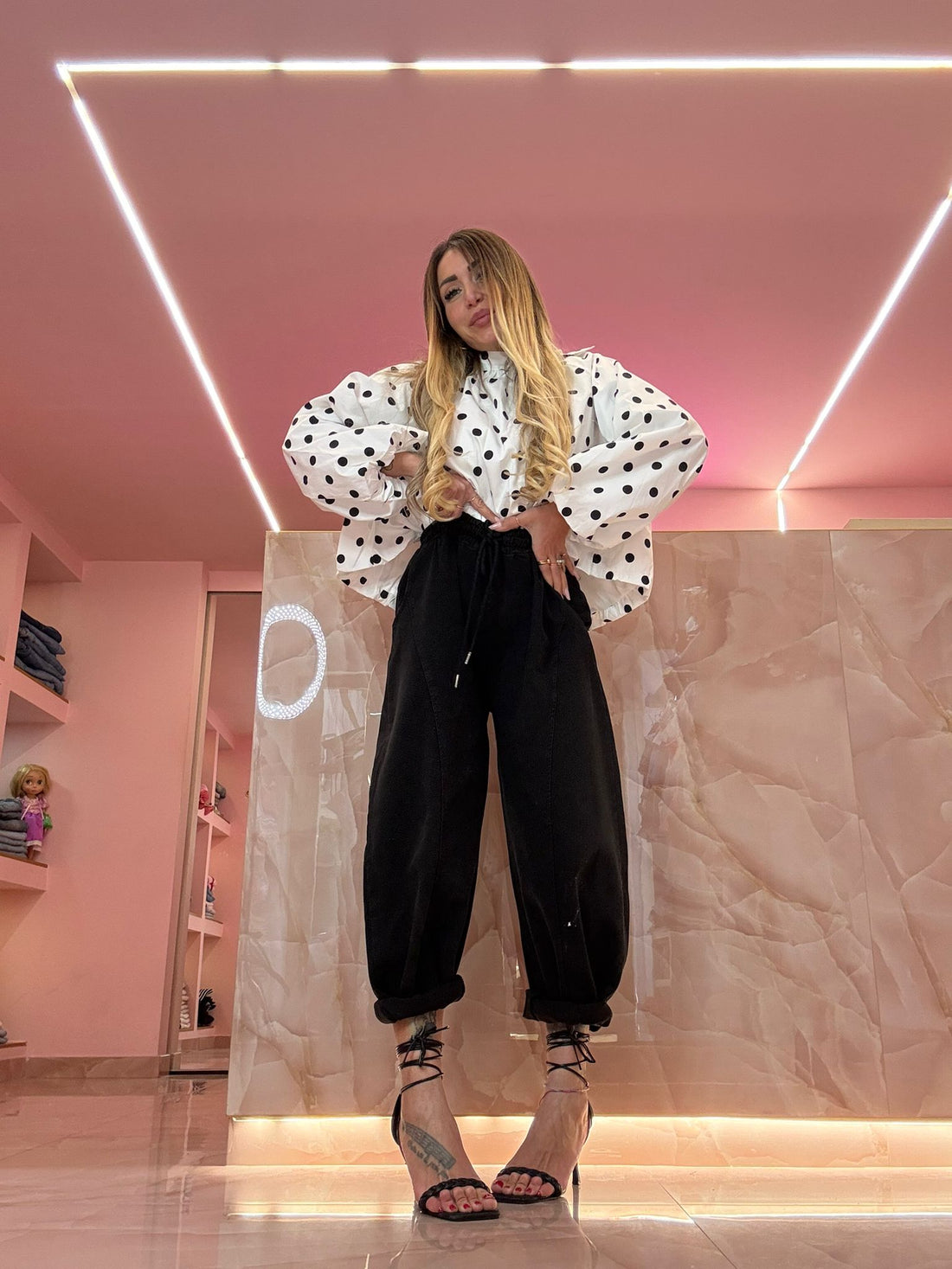 Jeans Pantalone JustWest Nero ♥
