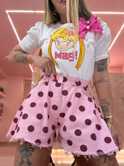 Short Pois Rosa ♥