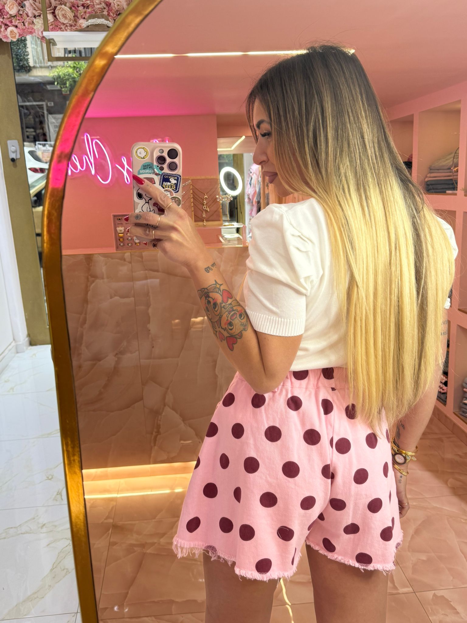 Short Pois Rosa ♥