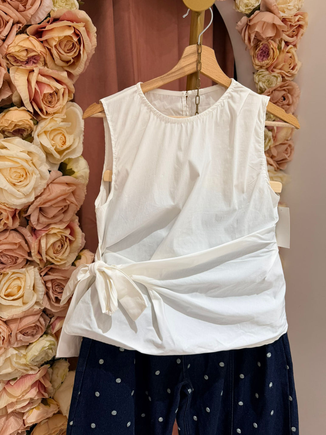 Casacca bianca fiocco SALDI