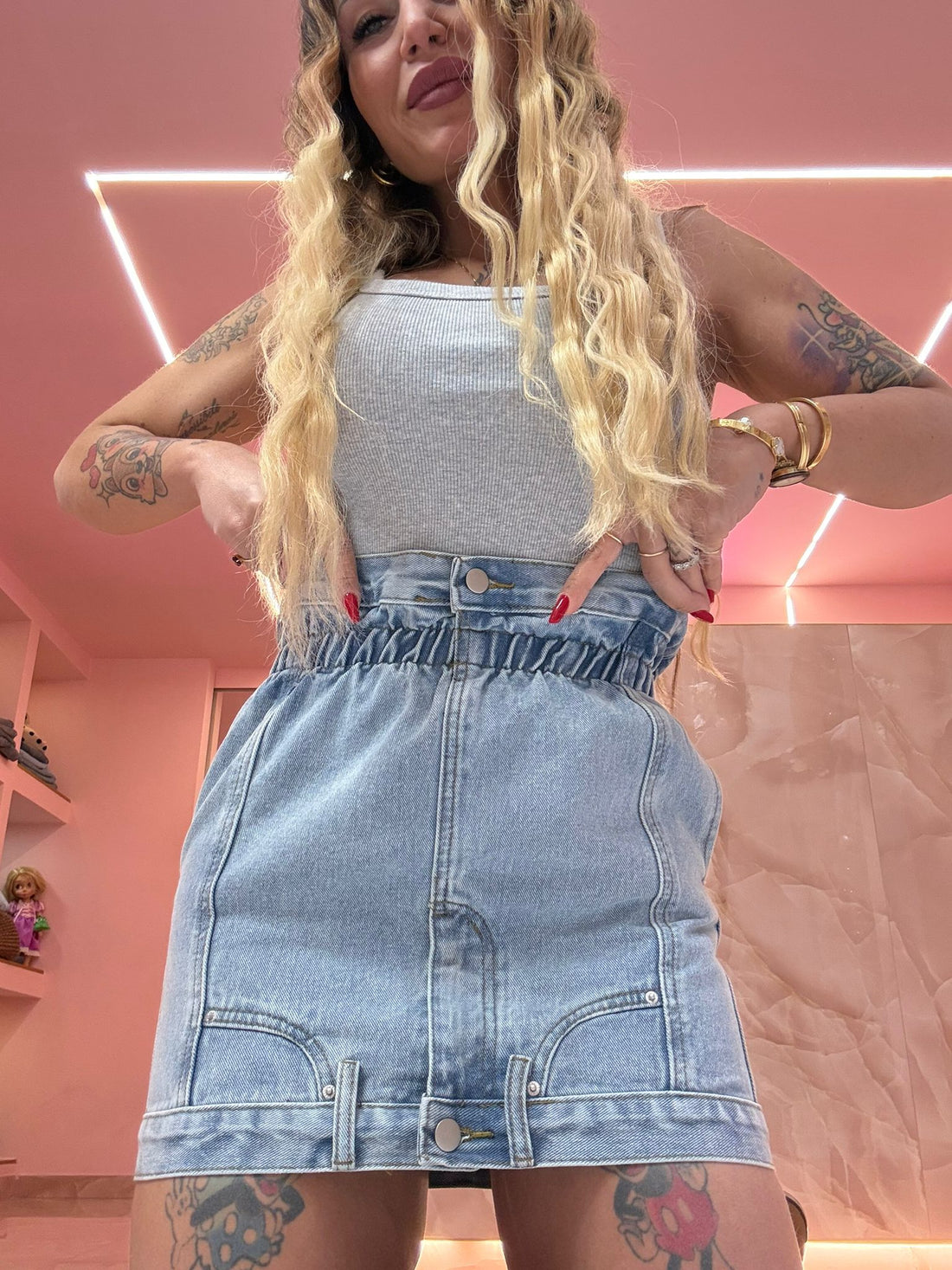 Gonna Denim SottoSopra ♥