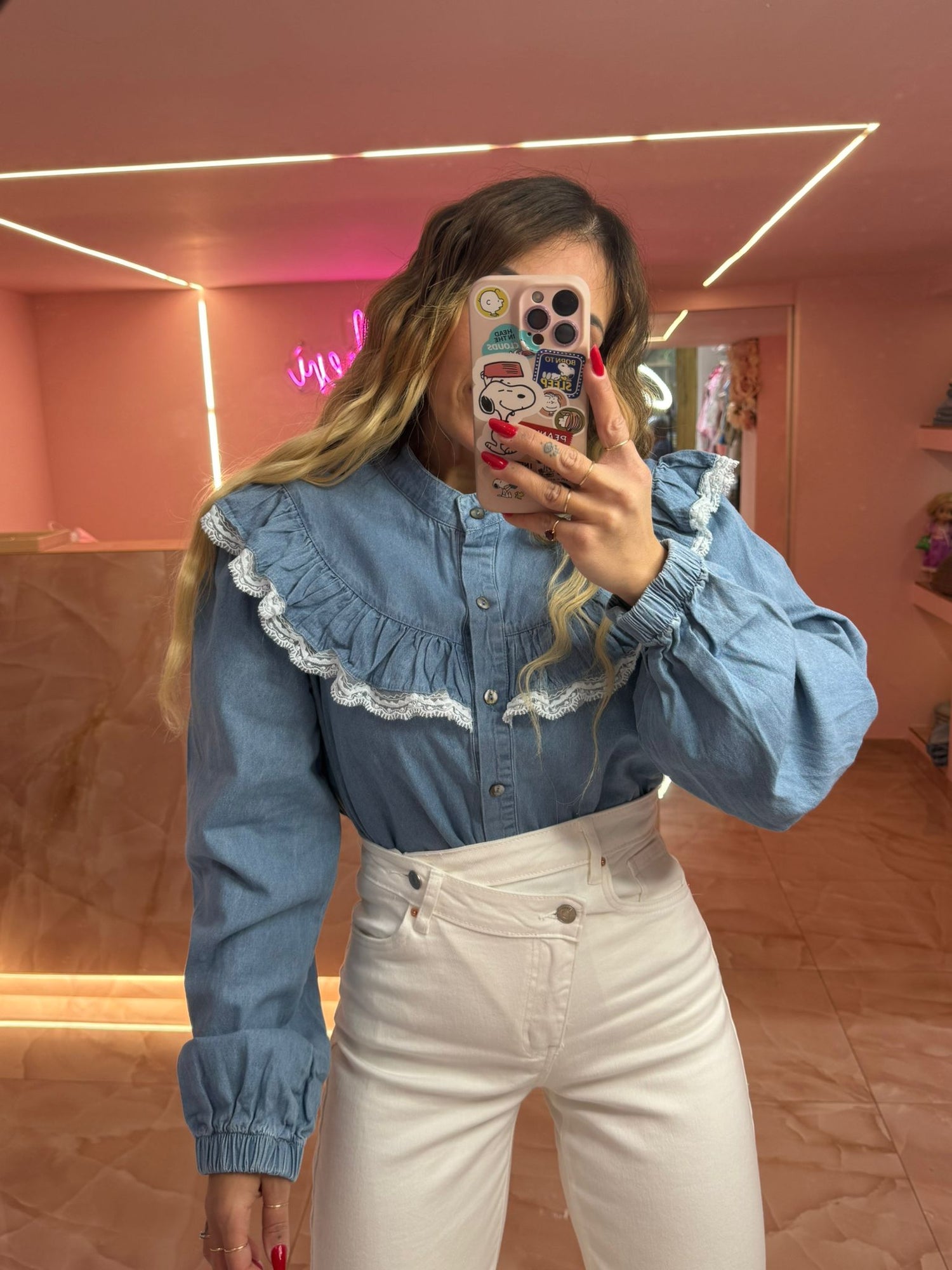 Camicia Denim Principesse San Gallo ♥