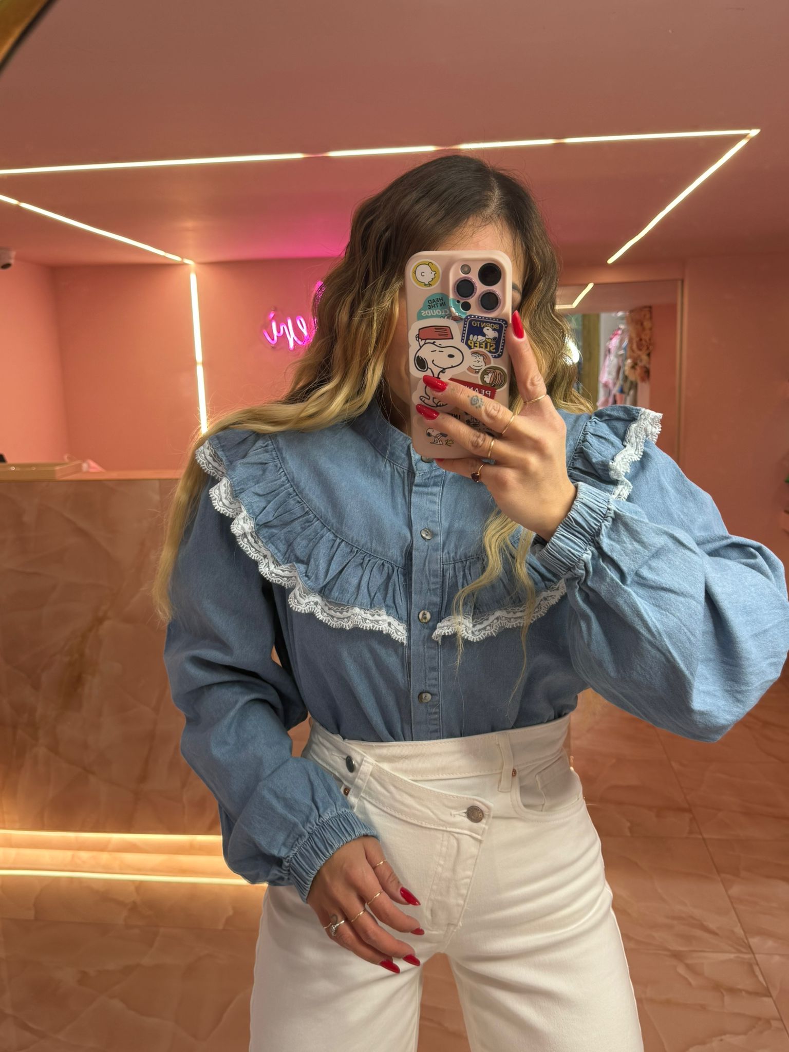 Camicia Denim Principesse San Gallo ♥