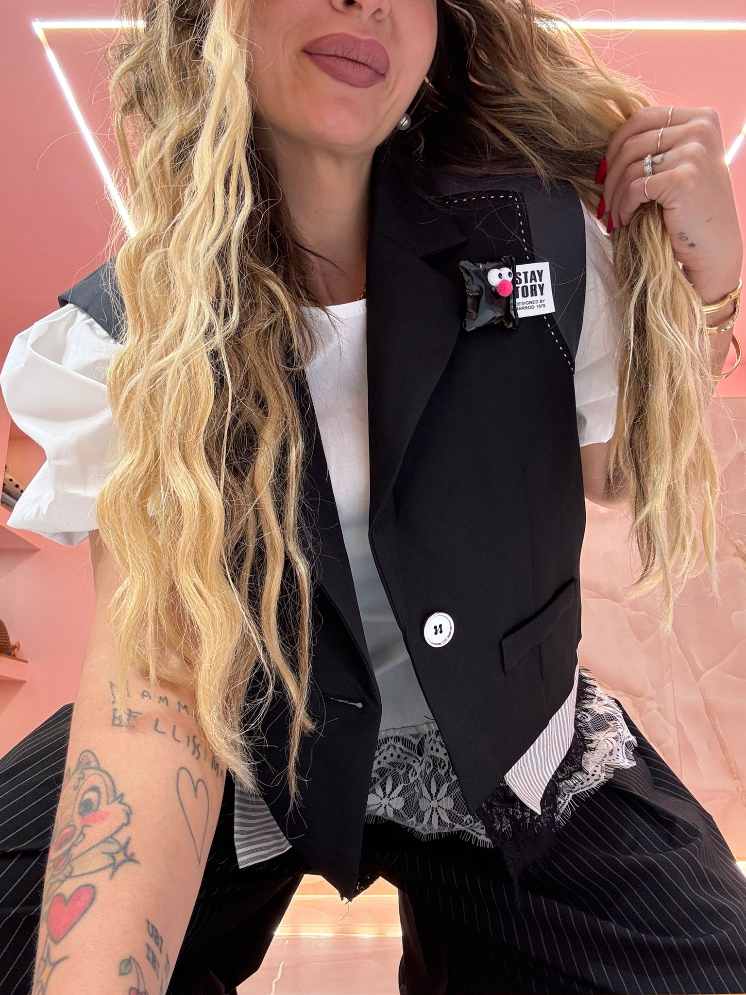Gilet Linguaccia Base Nera ♥